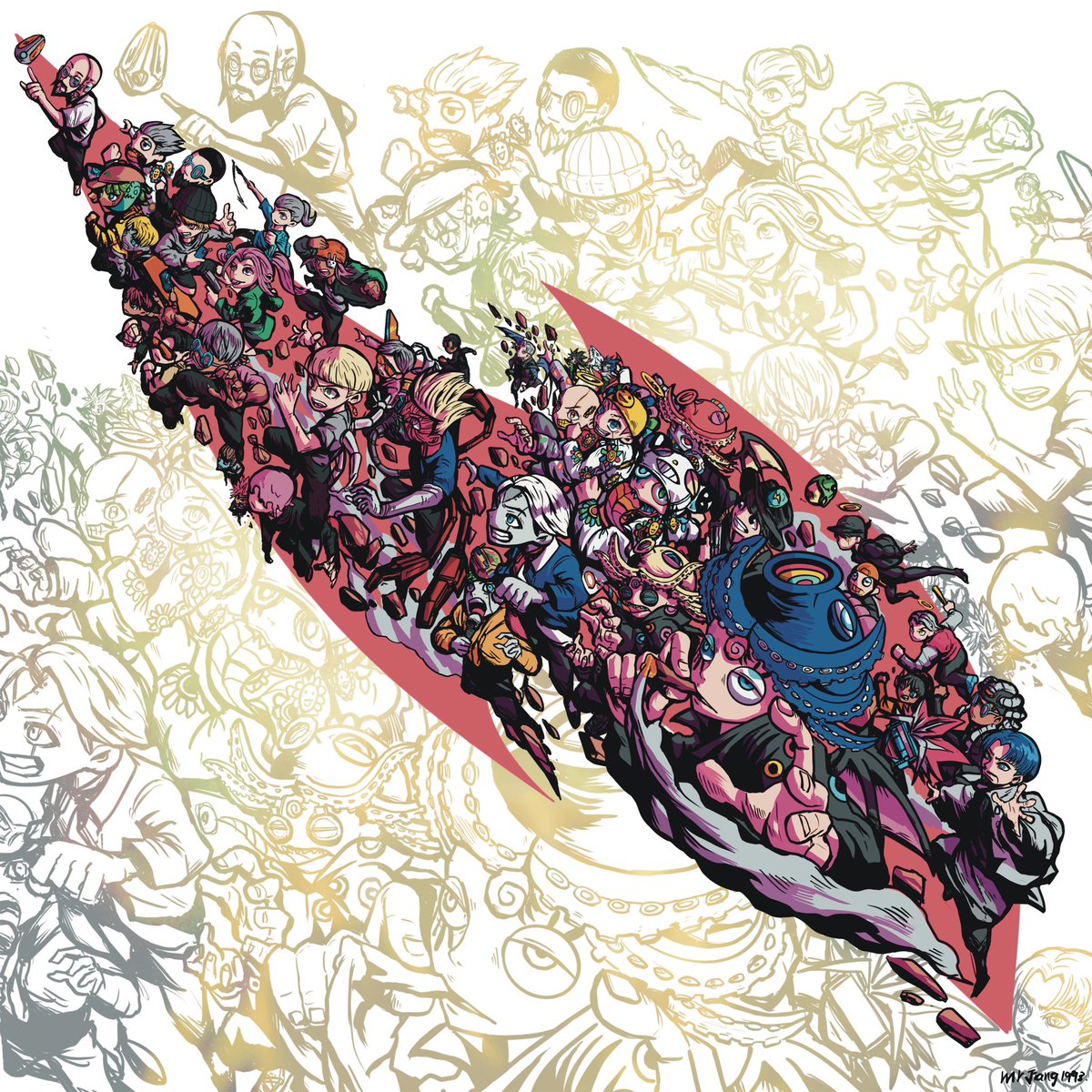 Each of you is the driving force behind this era! Draw this genesis and dedicate it to all clones ~ you are all legends <a href="/RTFKT/">RTFKT</a> <a href="/benitopagotto/">Benit0 🪬</a> <a href="/Zaptio/">Zaptio RTFKT</a> <a href="/clegfx/">ClegFX</a> <a href="/CloneXTokyo/">CloneXTokyo</a> <a href="/RTFKTcreators/">RTFKT Creators</a> <a href="/GASHO_2_0/">gstest</a> <a href="/takashipom/">takashi murakami</a>