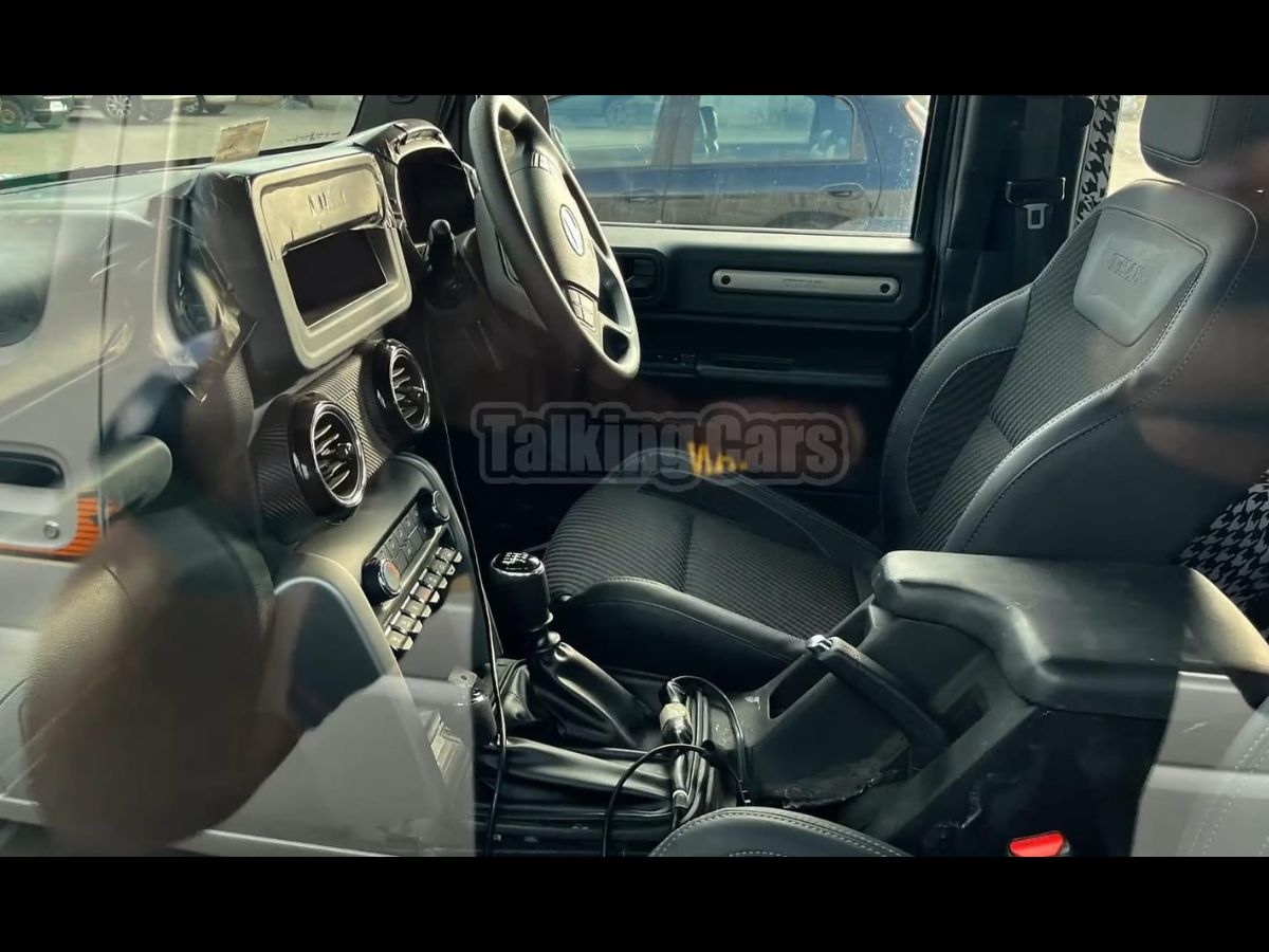 MotorOctane's tweet image. Mahindra Thar 5-door interior spied for the first time!
Good practical off-roader?
PC - Talkingcars
#Mahindra #MahindraThar #Thar5door #SUVs #upcoming