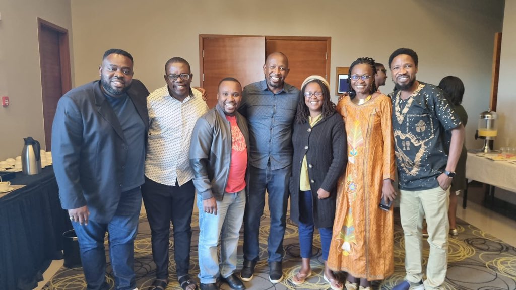 Mutalma's tweet photo. I am just so blessed to be part of a great coalition of high caliber church leaders of the church throughout Africa. I felt so small standing a long side all these giants of our day, yet, there I was. This is all Grace and Mercy! https://t.co/INkKSUz7Yu