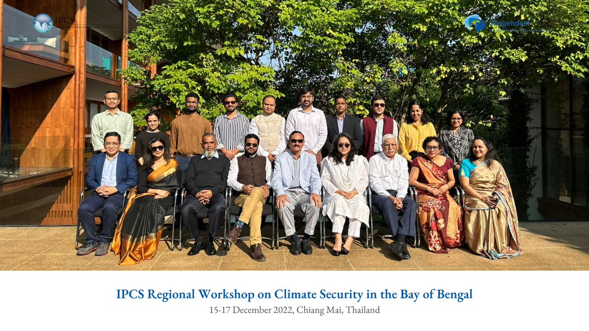 Three intense days of scenario-building, role-playing and interdisciplinary learning at the IPCS Regional Workshop on #ClimateSecurity in the #BayofBengal in Chiang Mai, Thailand, supported by @Clingendaelorg @PlanSecu.