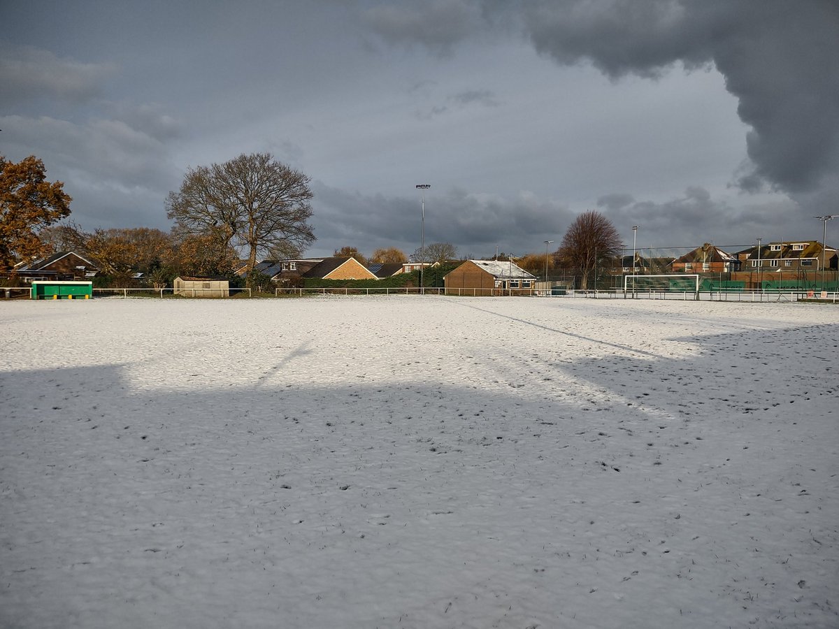 hailshamtownfc's tweet photo. Today's game against @SelseyFootballC is very much OFF. 

Many thanks to Jamie and Ben for the early inspection

#NonLeague #Sussex @Hailsham_FM 💛💚 https://t.co/3kwfSoLbM0
