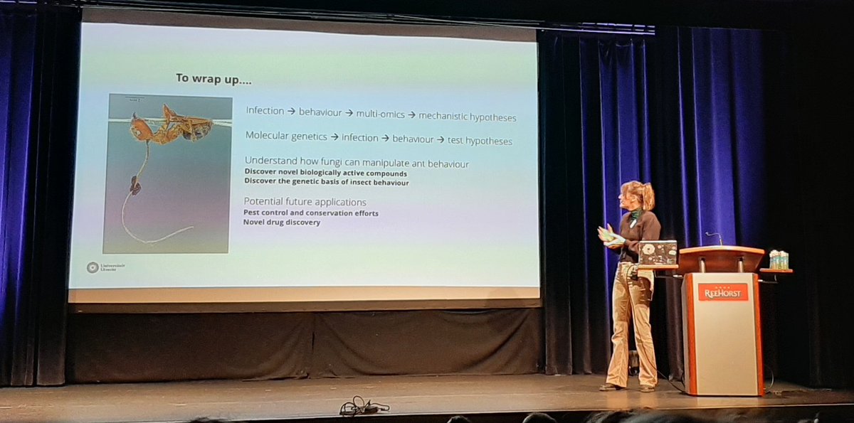 Great talk on fungal manipulation of ants by Charissa de Bekker at the Dutch Entomology day! #zombie #nev #entomologendag