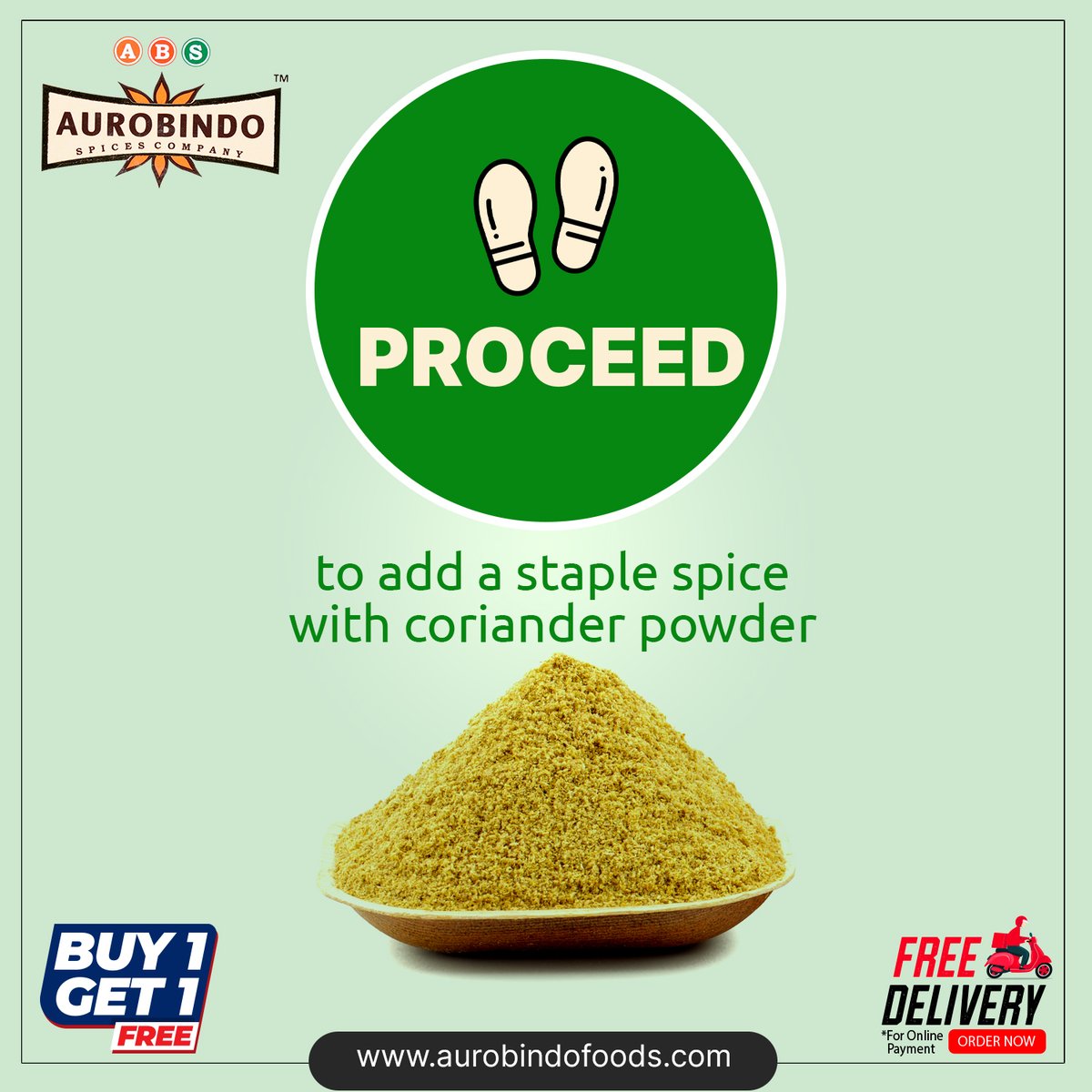 AurobindoSpices's tweet photo. Proceed 🟢🚶🏽‍♂️to add a staple spice with coriander powder

TAKE 2 AND PAY FOR 1.
Buy veg pickle and get the same veg pickle for free.

https://t.co/dDMDd9kly0
Call:8374317009,8374418009.

#aurobindofoods #foodies #delicious #spicy #lunch #indianmasala #corianderpowder #buy1get1free https://t.co/50A2DG62NU