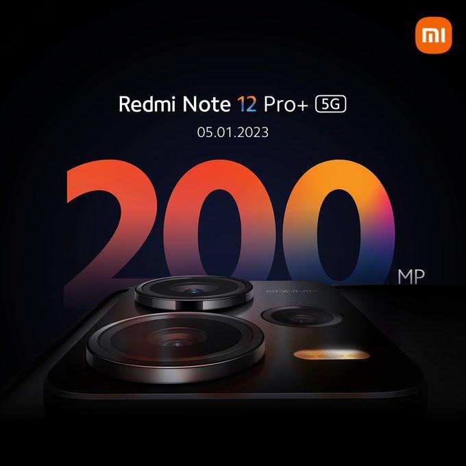Redmi Note 12 Series will be launched on 5th January, 2023 in India.

Redmi Note 12 Pro+ is coming with a 200MP Camera sensor.<a href="/RedmiIndia/">Redmi India</a> 
#RedmiNote12Series
#RedmiNote12 
#RedmiNote12ProPlus
