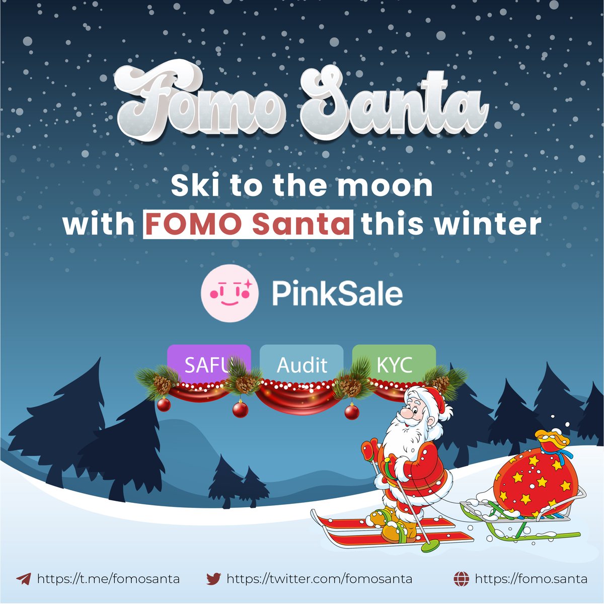 FomoSanta's tweet photo. The holiday season has so much to offer, and Christmas markets are a must. But can you imagine joining the Christmas spirit with #FOMOSanta? 

Check out the @FomoSanta this winter!☃️

@FomoSanta Santa will be skiing, skating, and much more in the upcoming days

#FSanta #BSCGems https://t.co/NB7hkST04J