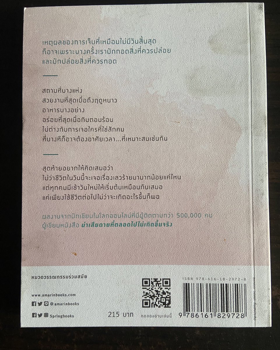 booo200x's tweet photo. หนังสือ “ใช้ชีวิตต่อไปไม่ว่าจะเกิดอะไรขึ้น”
- ไม่เคยอ่าน 
- มีรอบเปื้อนปกหน้า/หลังเล็กน้อย แต่ข้างในสภาพดีมาก ขอดูได้ค่ะ

Price 80 + free shipping 
[ จากราคาเต็ม 215 ] https://t.co/fGjG55NsO3