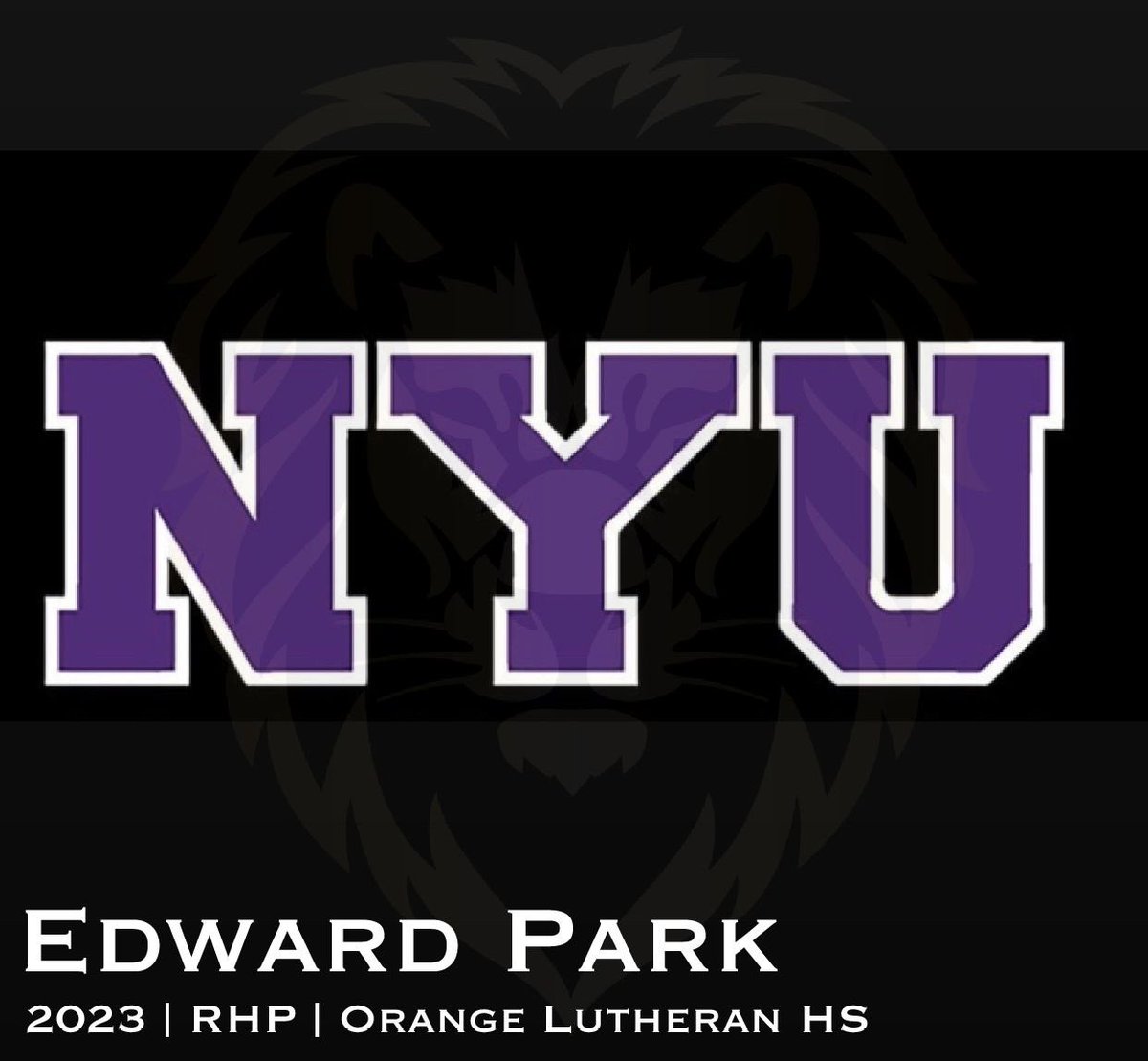 Matadors_Bsbl's tweet photo. Congratulations Edward Park | 2023 | RHP | Orange Lutheran HS | committed to New York University #going2college #Collegebound #walkwithlions #Getseen #WeDevelop https://t.co/rTWV1QwlPV