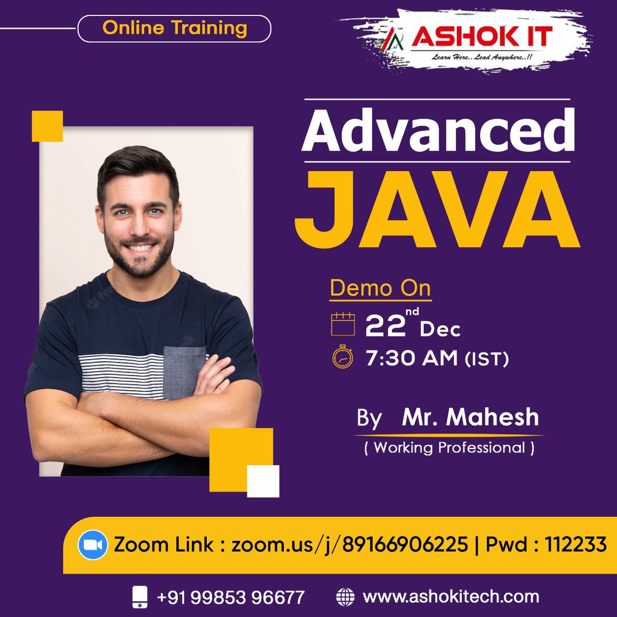 ashokitschool's tweet image. 🛑 Advanced Java🛑
✍️ Enroll Now : bit.ly/3Put4y4
👉 Free Demo On 22nd-Dec @ 7:30 AM IST
🌐 Visit : ashokitech.com
CALL NOW: +919985396677
#AdvancedCProgramming #advancedjavacourse #Advancedjavaonlinecourse #Advancedjavaonlinetraining