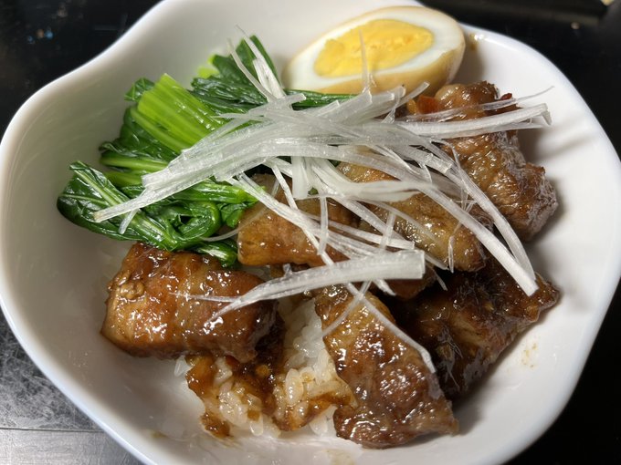 ほぼ完璧なルーロー飯できたかなり美味しく作れた 