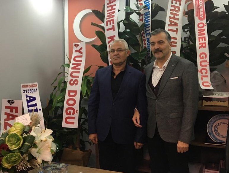 mhpelli's tweet photo. Milliyetçi Hareket Partisi İl Başkanımız Adnan Doğu ve Yönetim Kurulumuza hayırlı olsun ziyaretlerinde bulunan MHP Kozaklı İlçe Başkanımız Orhan Demirci ve MHP Geçmiş Dönem Kozaklı Belediye Başkanımız Celalettin Güven’e nazik ziyaretleri için teşekkür ederiz. https://t.co/b1w6STZj9I