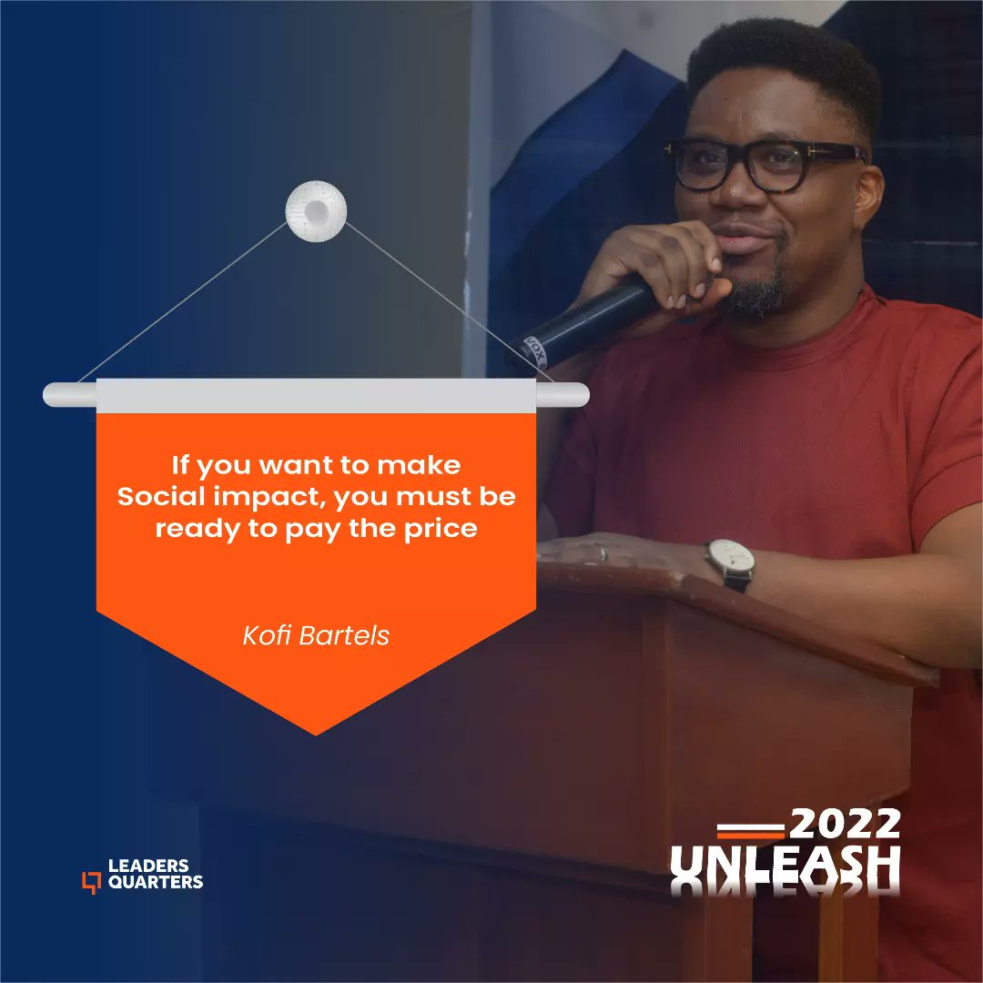 LQUnleash's tweet photo. Day 2.

Speaker: Kofi Bartel {@Kofi_Bartels} Social Impact: Understanding the Mentality and Context of the Nigerian Society.

#Unleash22 #Expressions #SocialImpact https://t.co/CZnBJfConK
