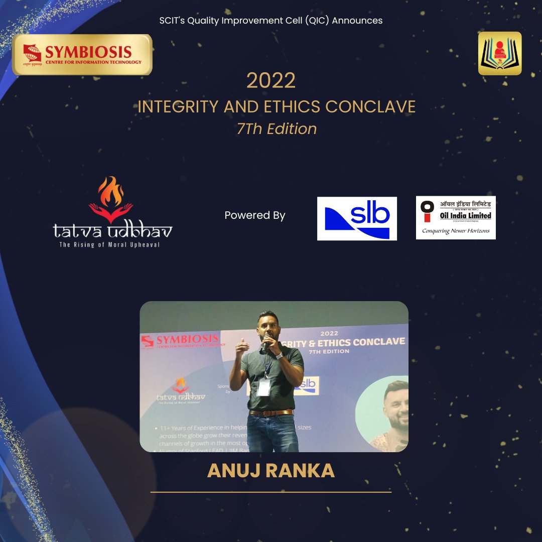 MBA_SCIT's tweet photo. Speaker Mr. Anuj Ranka spoke about “Crafty Maneuver”. He used the analogy of usage of steroids in bodybuilding; beneficial only in the short run, to explain the demerits of unethical marketing
#SCIT #GuestLectureCommittee #Integrity&Ethics #Conclave #Lifeatscit https://t.co/y9nQzL4ruJ