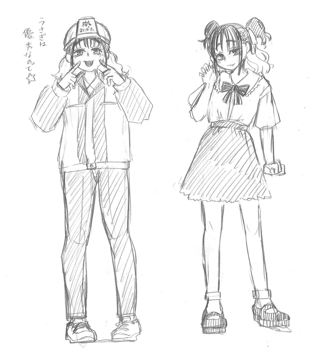 16話で登場した おにがたうさぎ🐰の設定画です📝
彼女はSNSに3万人のフォロワーがいて、こまめに投稿しています🤳
#てるてる建設 #ジャンププラス