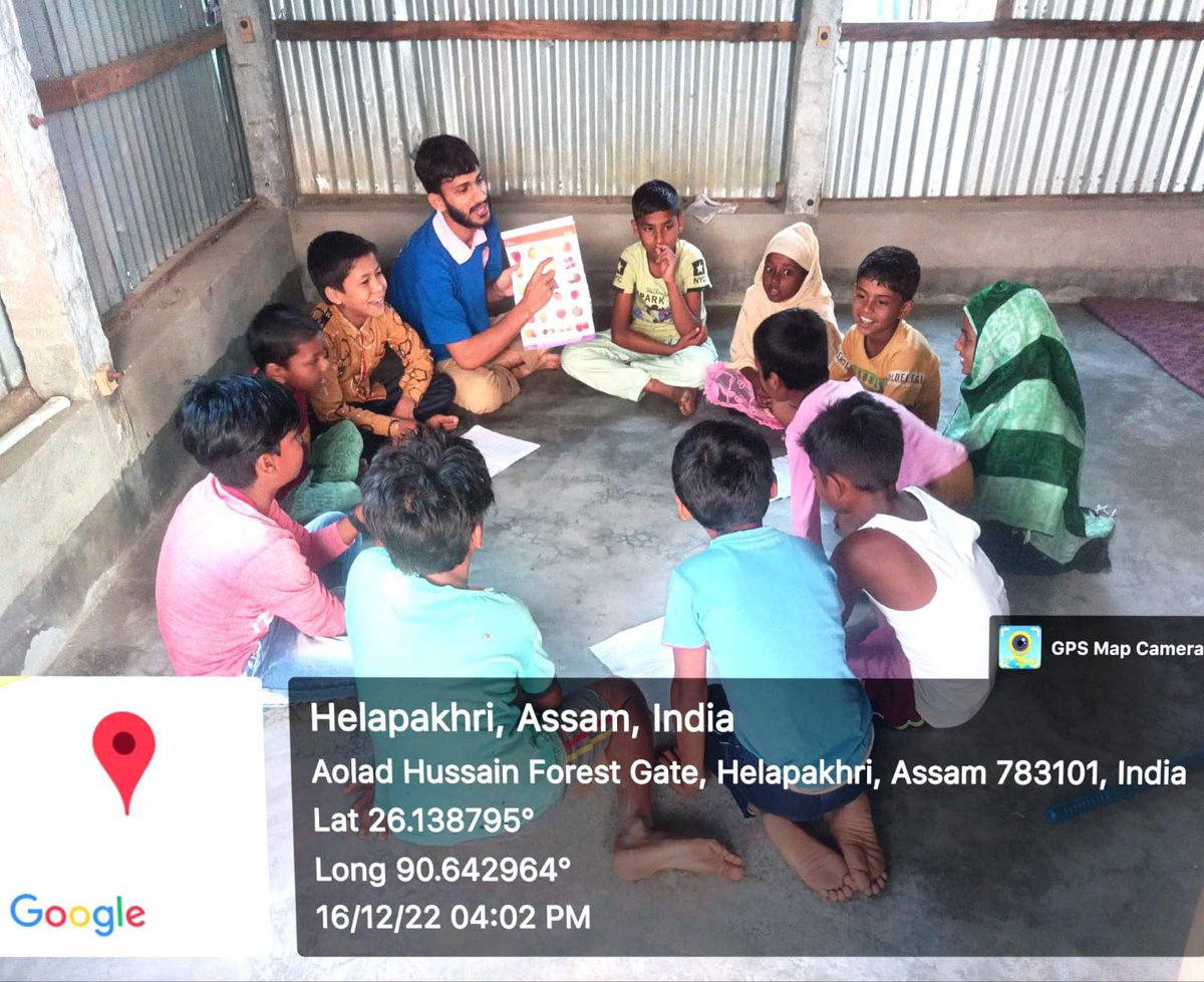 nssglpcollege's tweet photo. #LearningThroughPlaying individual initiative taken by NSS volunteer Jahangir Alom Mollah of Goalpara College Unit to impart knowledge to school children of own village. @nss_rdguwahati @_NSSIndia @YASMinistry @DIPAKKU93471047 @pankajsinghips https://t.co/XOC7jepyiH