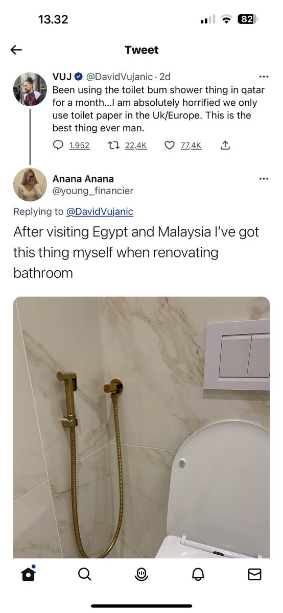 White people discovering cara cebok yang benar. Welcome to civilization 🫶