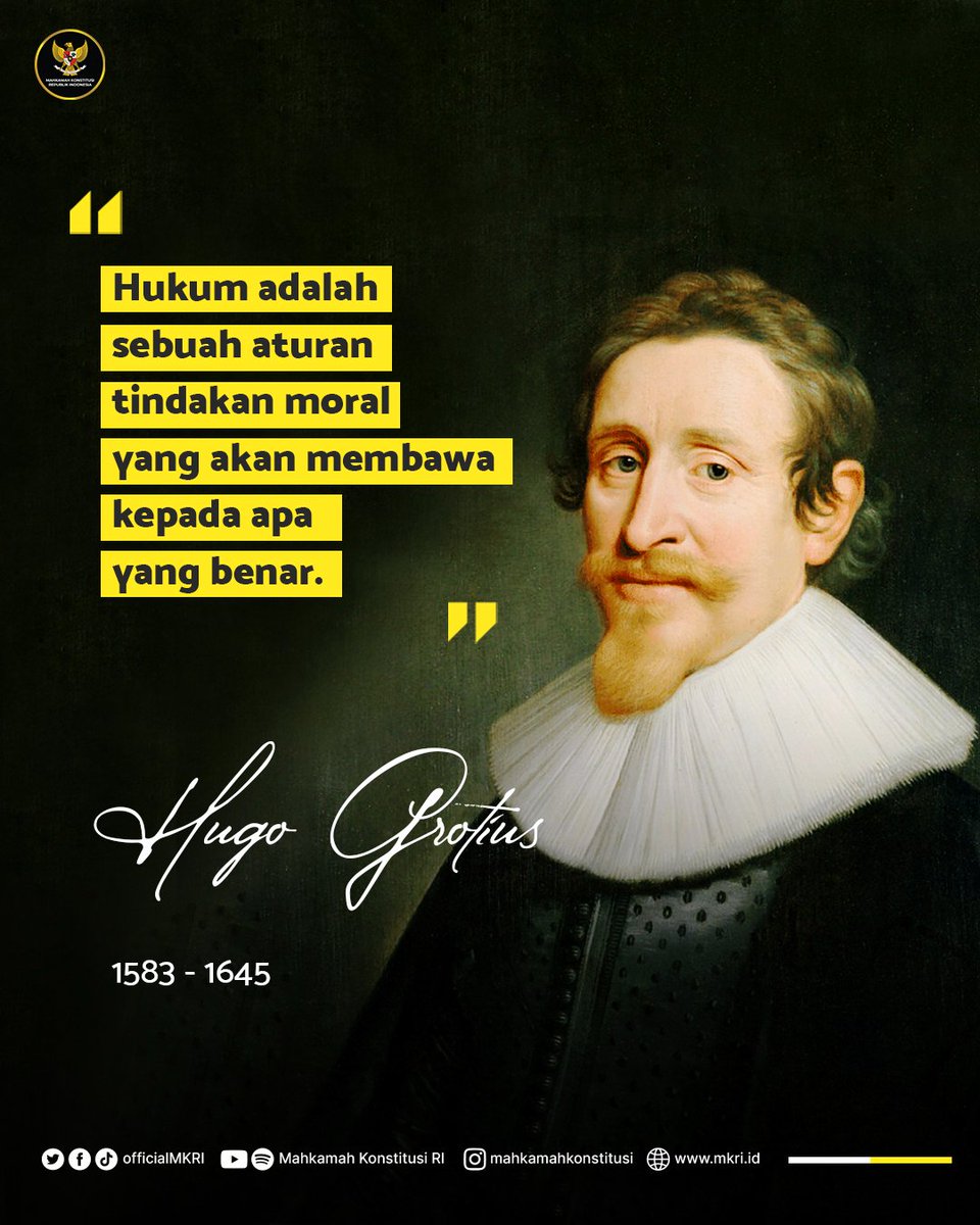 Kepastian hukum diwujudkan oleh hukum dengan sifatnya yang hanya membuat suatu aturan hukum bermaksud untuk memberi petunjuk kepada kita apa yang benar apa yang tidak.

Selamat berakhir pekan #Courtizen 😊

#MengawalKonstitusi
#salaMKonsitusi
#MKRI
#quoteoftheday