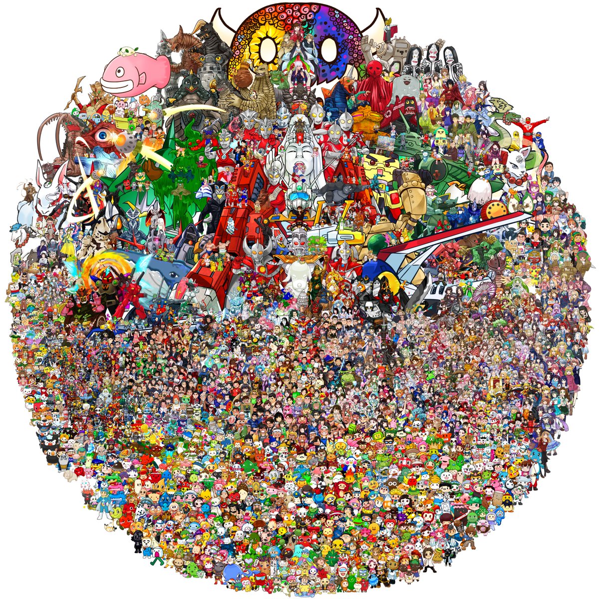 atsuECO124's tweet image. 更に増やして【#東北あべんじゃぁず】無事に完成‼‼‼
#集合絵 #全員集合 #ファンアート
#北海道 #青森県 
#秋田県 #岩手県 
#山形県 #宮城県 #福島県 
「20000px×20000px」を凝縮して「6000px×6000px」にしました。