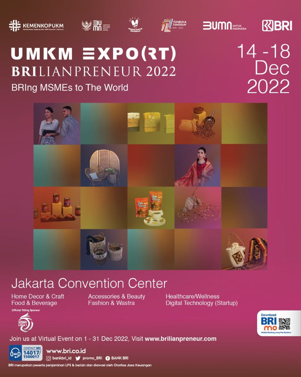 Keren banget emang UMKM Indonesia, sangat bangga.. Yuk guys, dukung terus UMKM kita supaya lebih baik buat kedepannya! youtu.be/FJwnTNze_r0 
#UMKMBangkitdanMendunia
