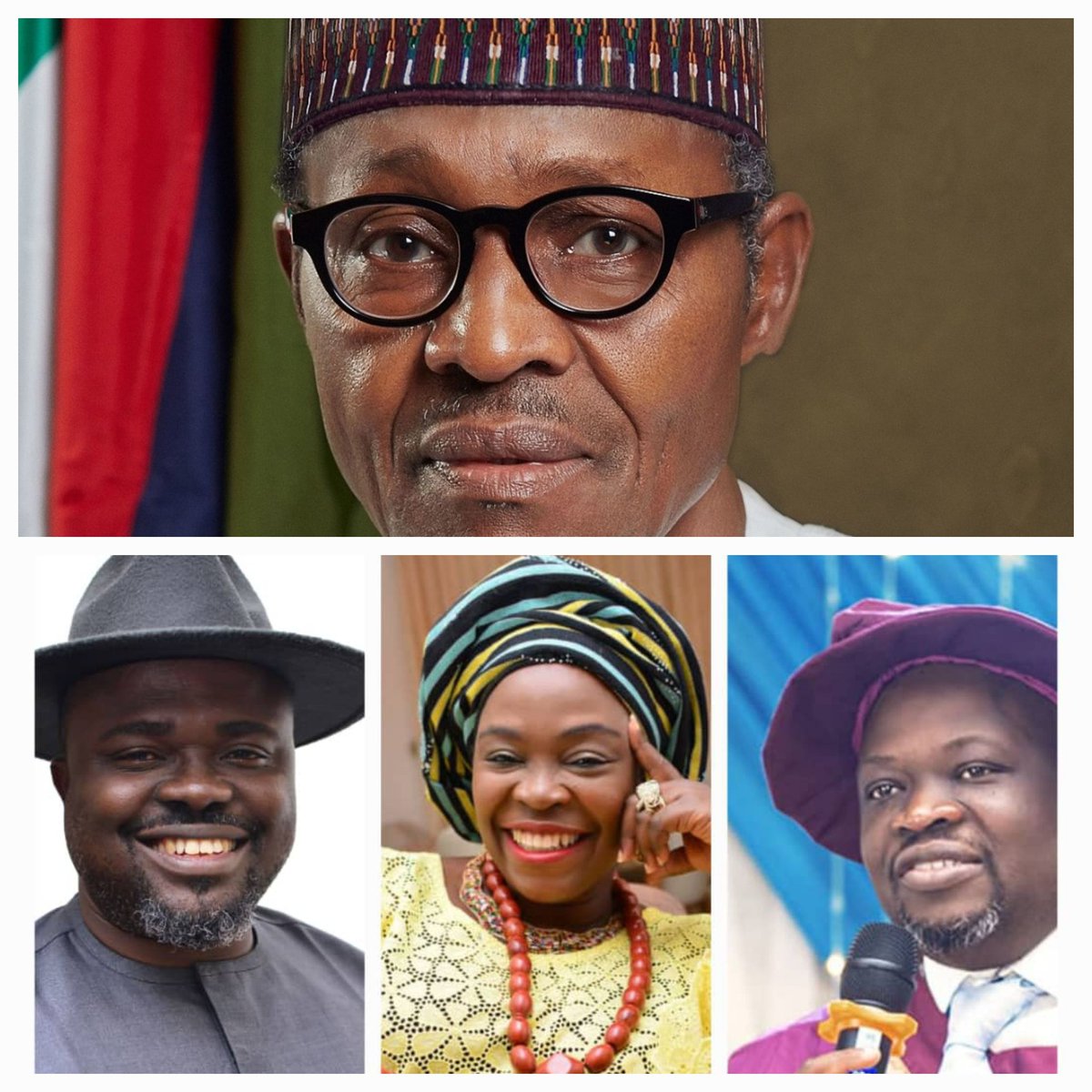 tessyogun's tweet photo. Happy Birthday to US, Mr Presifent, my husband, Mr Ofome Ogun , my brother Dr Busayo Ajayi and myself @NGRPresident @MBuhari @ajayibusayojohn https://t.co/8GpMVDNnLC