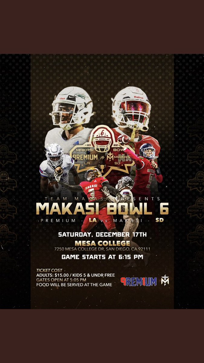 Marcus Blake (@marcusblake52) on Twitter photo Come out to watch me play for Premium!! Makasi Bowl
LA vs SD๐ช
<a href="/Aztecgodlh22/">Leonard Hernandez โข๏ธ</a> Come out to watch me play for Premium!! Makasi Bowl
LA vs SD๐ช
<a href="/Aztecgodlh22/">Leonard Hernandez โข๏ธ</a>