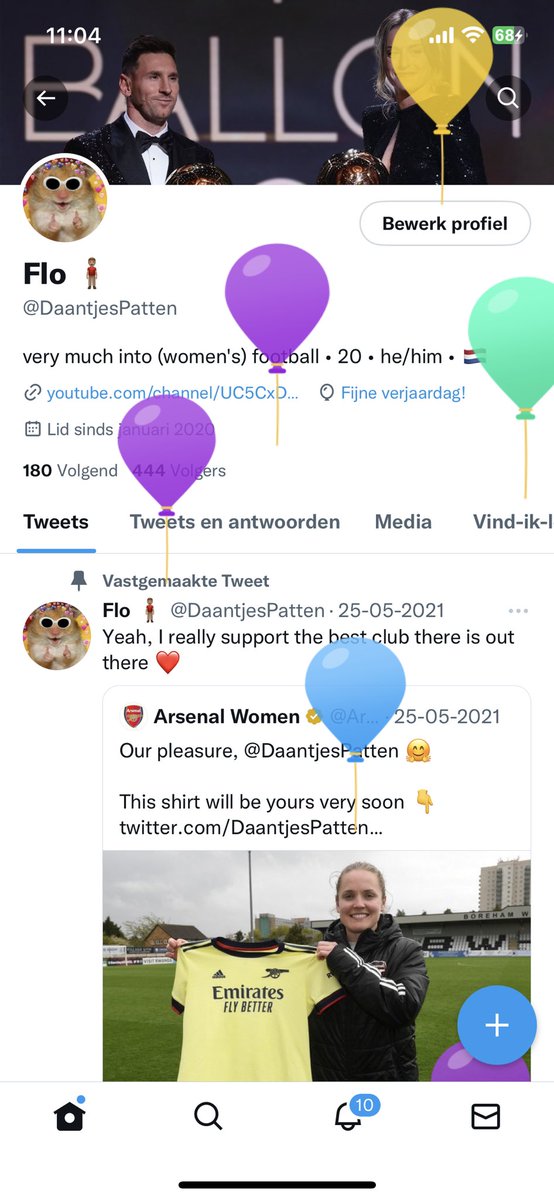 DaantjesPatten's tweet photo. Got the annual balloons glitch again today #21 🎈 https://t.co/IXNOlvVJoC