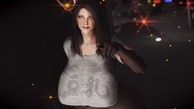 ほんとに豆乳かぁ～?吸って確かめないとなぁ～😙 