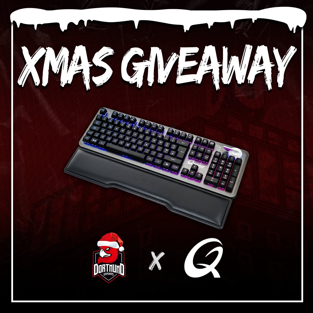 Dortmund eSports (@dortmundesports) on Twitter photo 🎄 XMAS GIVEAWAY 🎄
Als kleinen Dank für dieses Jahr, haben wir ein Giveaway für euch!
Teilnahme:
✅ Folgt <a href="/Qpad_Bf/">QpadGermany</a> & uns
✅ RT
✅ Tag 2 Friends
Preis: QPAD | MK95
Teilnahmeschluss: 24.12.2022 um 00:00
Wir wünschen euch viel Erfolg 🙏
#dortmundesports #dortmund #giveaway 🎄 XMAS GIVEAWAY 🎄
Als kleinen Dank für dieses Jahr, haben wir ein Giveaway für euch!
Teilnahme:
✅ Folgt <a href="/Qpad_Bf/">QpadGermany</a> & uns
✅ RT
✅ Tag 2 Friends
Preis: QPAD | MK95
Teilnahmeschluss: 24.12.2022 um 00:00
Wir wünschen euch viel Erfolg 🙏
#dortmundesports #dortmund #giveaway