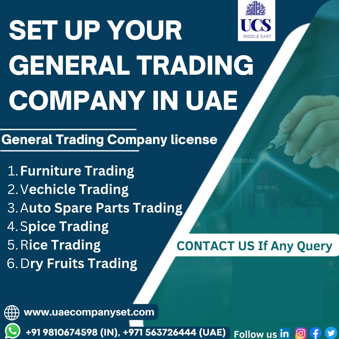 uaecompanyset's tweet photo. Set up Your General Trading Company in UAE
.
https://t.co/ikKzd51DwL
.
#generaltradingcompany #generaltrading #generaltradinglicense #tradingcompany #tradingcompanydubai #furnituretrading #autosparepartstrading #spicetrading #ricetrading  #license #uaecompanyset #dubai #visa #uae https://t.co/scDGkHaTwJ