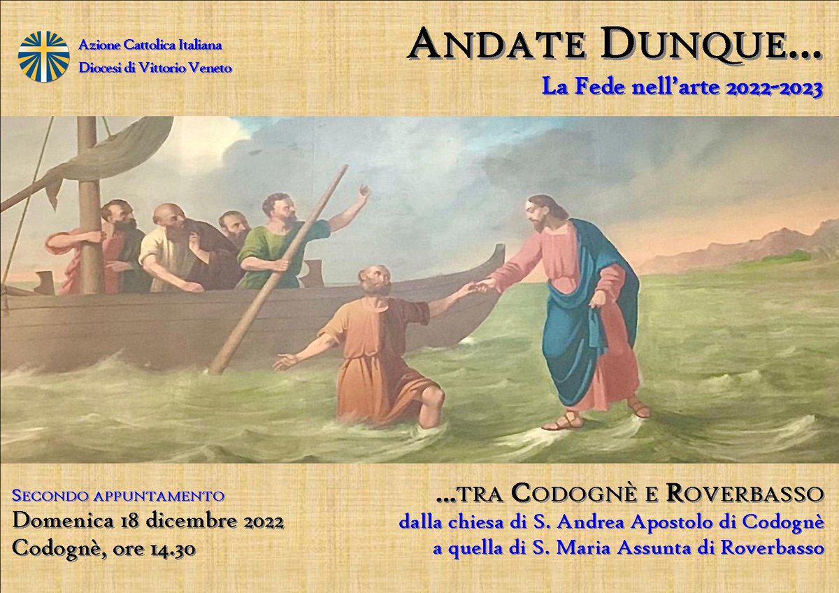 Domani, domenica 18 dicembre 2022, secondo incontro del percorso #LaFedeNellArte. Giada Cattelan ci guiderà, alla scoperta delle meraviglie di questa chiesa e della chiesa parrocchiale di Santa Maria Assunta di Roverbasso.
Vedi i dettagli: acvittorioveneto.it/2022/fede-nell…