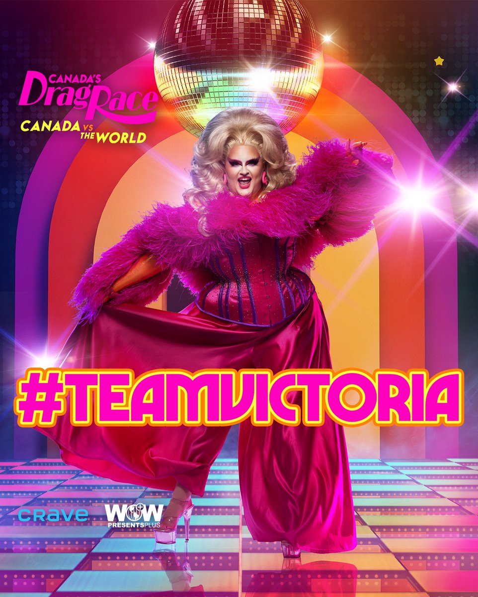 Are you #TeamVictoria? 👑 RT, like, comment, and use the hashtag if you want @victoriascone to be crowned the Queen of the Mother-Pucking World! 🏁

Watch #CanadasDragRace: Canada vs The World on <a href="/wowpresentsplus/">WOW Presents Plus</a> @cravecanada and <a href="/bbcthree/">BBC Three</a> 🪩 bit.ly/3OjUaaw