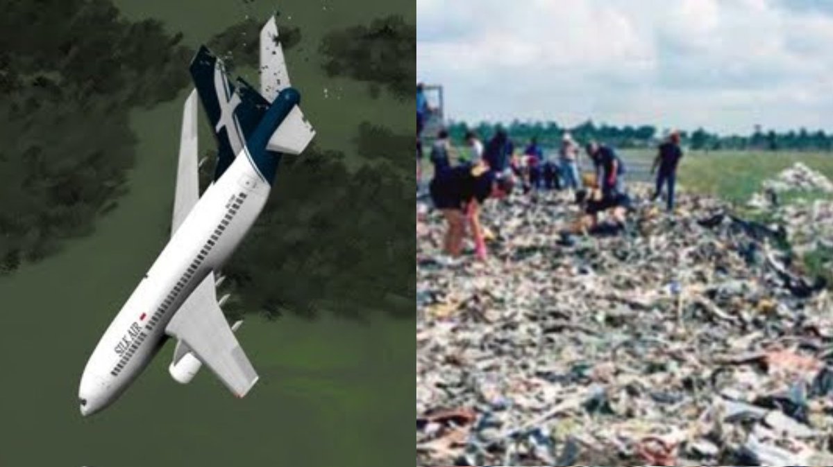 TRAGEDI PESAWAT SILK AIR, 1997 Tragedi penerbangan yang diduga SENGAJA dilakukan oleh Pilot dengan mengarahkan pesawat terjun vertikal ke Sungai Musi Palembang. a thread