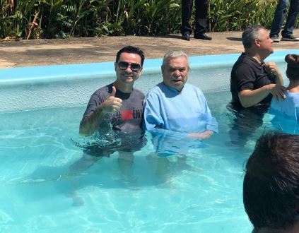 GeronimoJrLapac's tweet image. Good memories of life! I, together with my father, at his baptism. God is always good! Good Saturday, everyone!

#Godismyguide