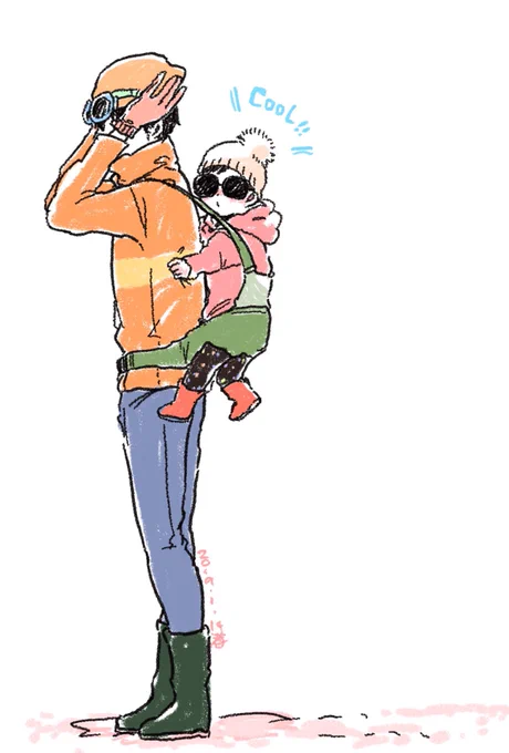親子 #過去絵 