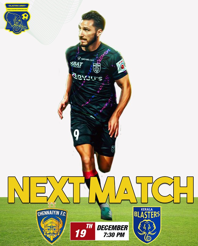 BlastersOficial's tweet image. Next Match !
നമ്മുടെ അടുത്ത കളി...
@keralablasters

#ഒന്നായിപോരാടാം #KBFC  #blastersarmy