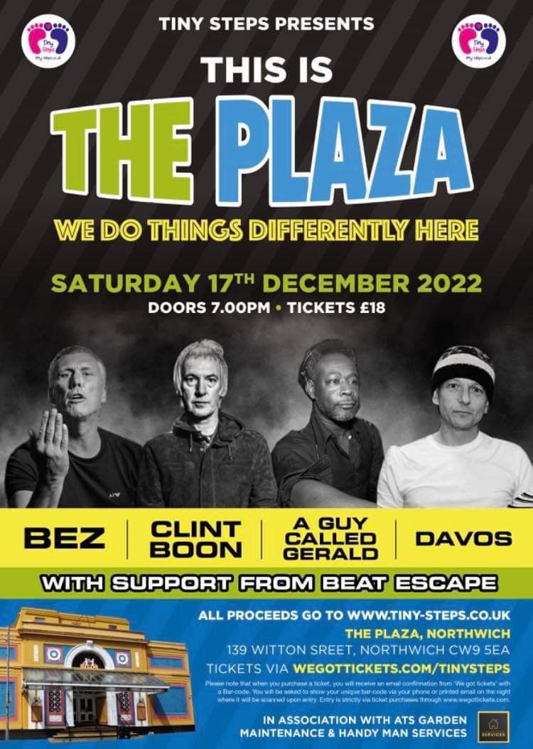 ZBriers_NewMoon (@corker_curator) on Twitter photo It’s gonna be a smasher of a night tonight with <a href="/therealboon/">Clint Boon</a> #Bez and the lads! Still time to get tickets on the door! Big Steve with be there to take your money for <a href="/TinySteps15/">Tiny Steps</a> who help so many family’s all year round ❤️ It’s gonna be a smasher of a night tonight with <a href="/therealboon/">Clint Boon</a> #Bez and the lads! Still time to get tickets on the door! Big Steve with be there to take your money for <a href="/TinySteps15/">Tiny Steps</a> who help so many family’s all year round ❤️