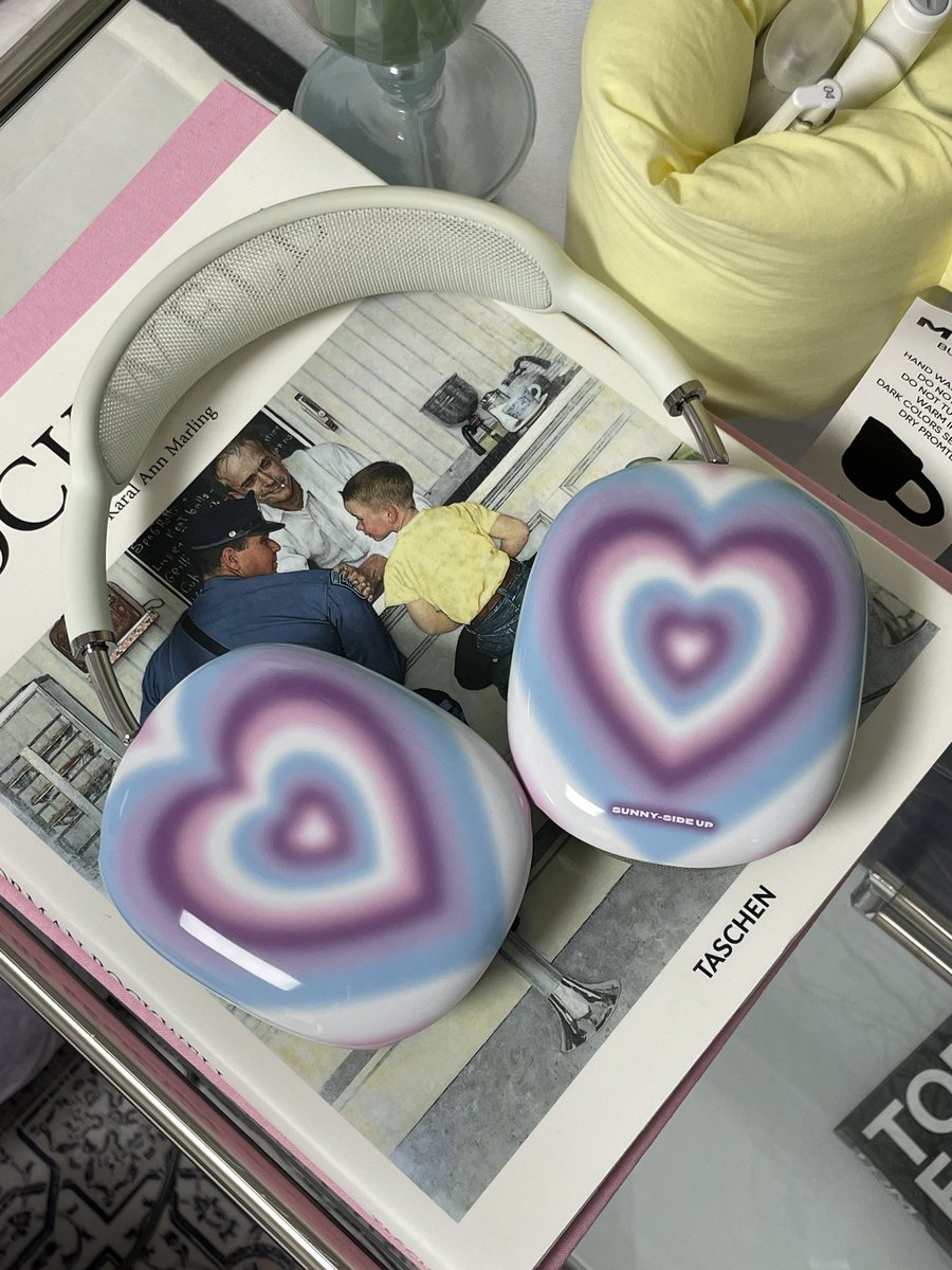 color heart airpods max case 💚💜💙