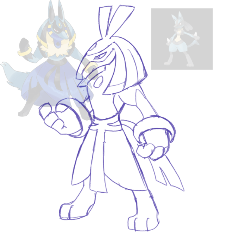 「fakemon work in progress sketches tonigh」|🐙🦑👁️one-eyed Guy enjoyer👁️ comms openのイラスト