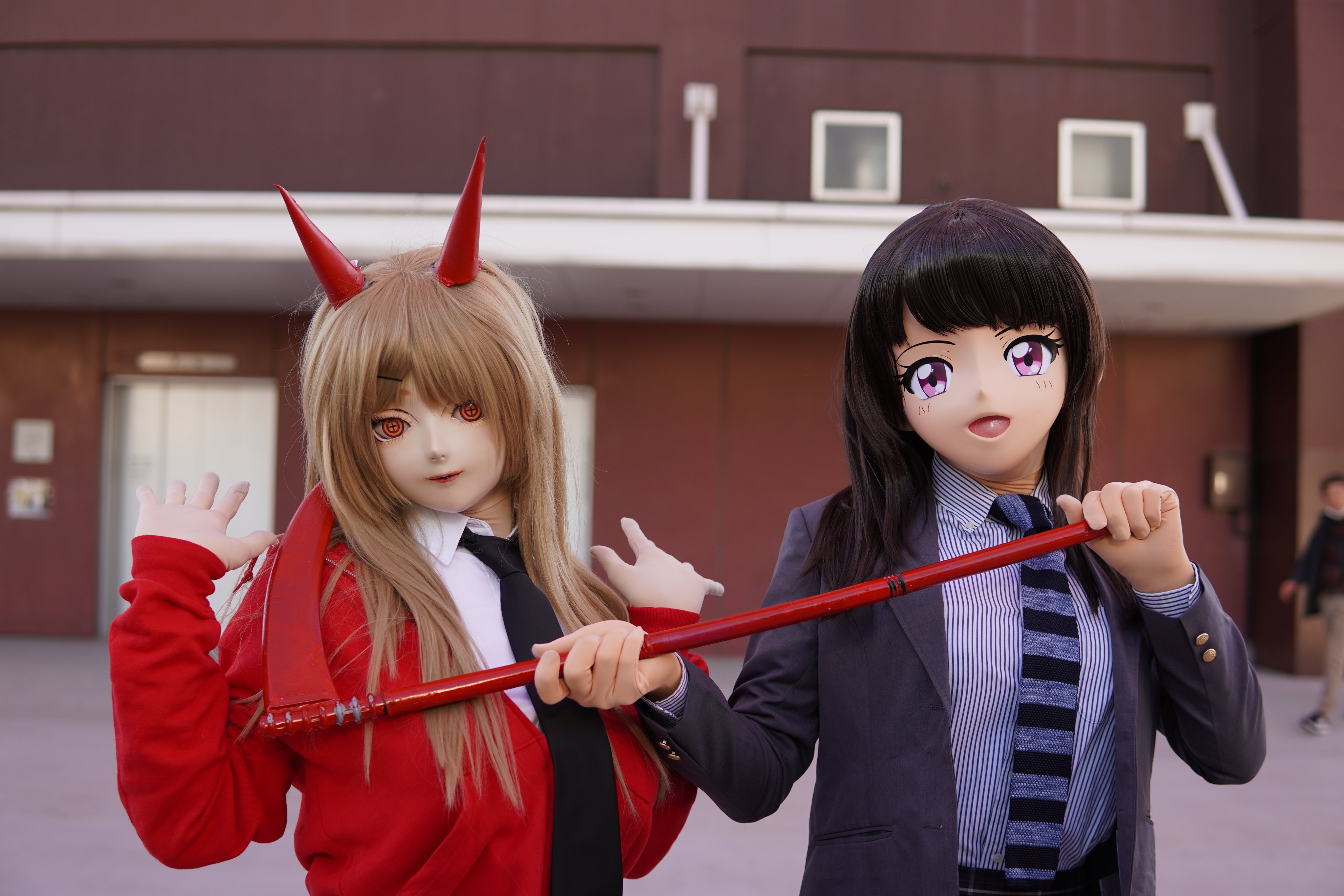 フィメールマスク とがっ キグルミ 着ぐるみ kigurumi コスプレ 女装 フィメールマスク とがっ キグルミ 着ぐるみ kigurumi コスプレ 女装