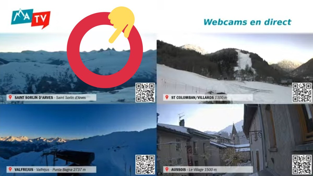 MontaudLive's tweet photo. Ils sont trop cool sur @MaurienneTV : on voyage à distance avec les webcams...et que voit-on ? Les @AiguillesArves 😍 https://t.co/B8SfMuCvtY