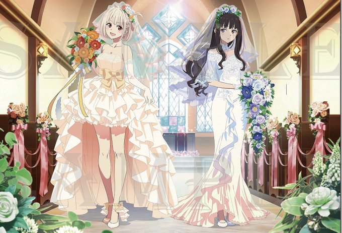 「breasts wedding dress」 illustration images(Latest)｜3pages