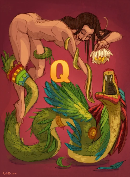  Qetesh and Quetzalcoatl#ABCharacters 