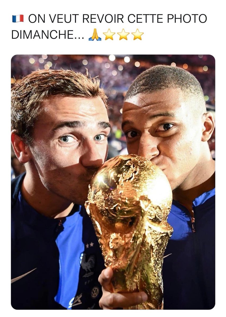 pierrickRglt's tweet photo. 🇫🇷🤩😍 #QatarWorldCup2022 #FRAARG #coupedumonde2022 https://t.co/DxIinQ2tv0