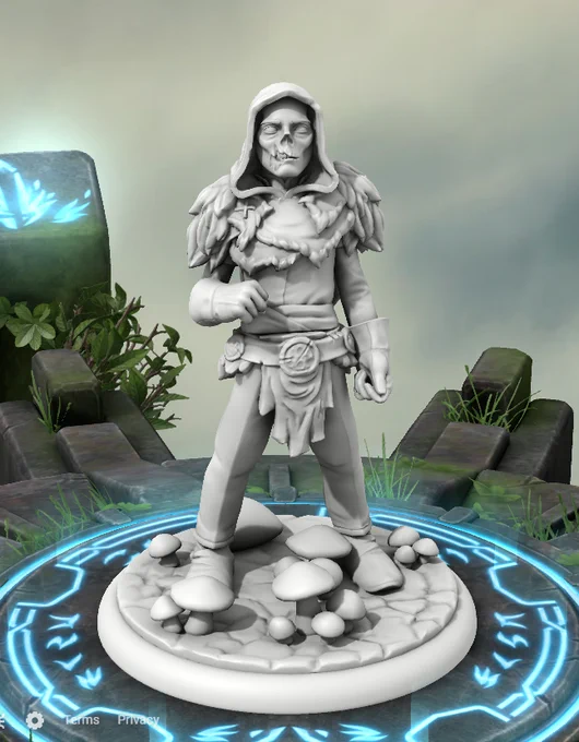 Our whole party is getting miniatures, I can't wait!! He turned out so good!!! I fucking love D&amp;D!!! 