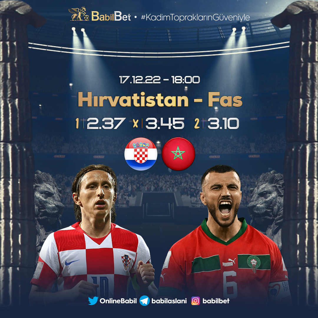 🆚Hırvatistan - Fas

🕰️19:00

2022 FİFA Dünya Kupası 3. lük maçında bugün saat 19:00'da Hırvatistan ve Fas karşı karşıya geliyor. Sizce karşılaşmanın galibi kim olur?

Üyelik linki - bit.ly/babilbet