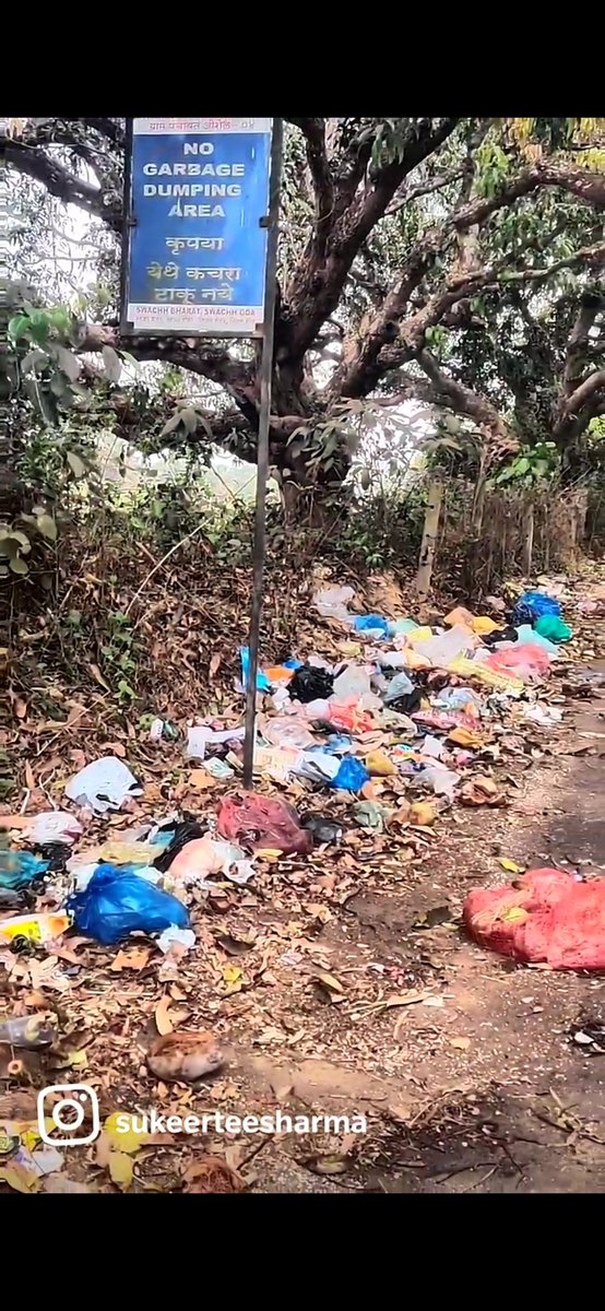 @babushofficial @goacm @PMOIndia @narendramodi dear leaders.. it is sad to see Goa..and garbage thrown everywhere..hope we have a proper waste management system and strict fine for rule breakers ..this is what I see everyday..#cleangoa