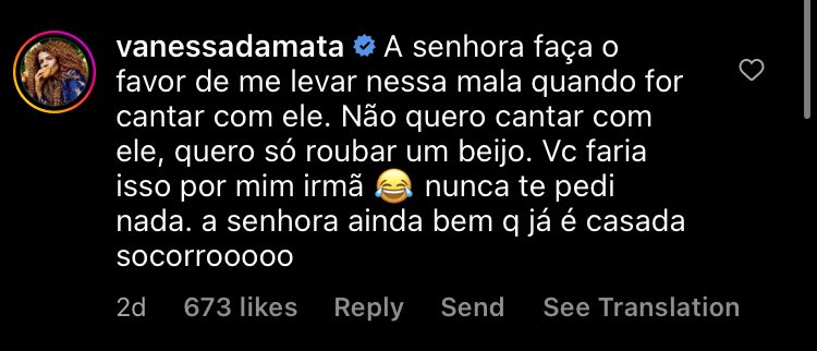 bestharrysbr's tweet photo. E esses comentários da @vanessadamata no post da @ivetesangalo sobre o Harry? SOCORRO🗣️ https://t.co/Kx6qtPSsWz