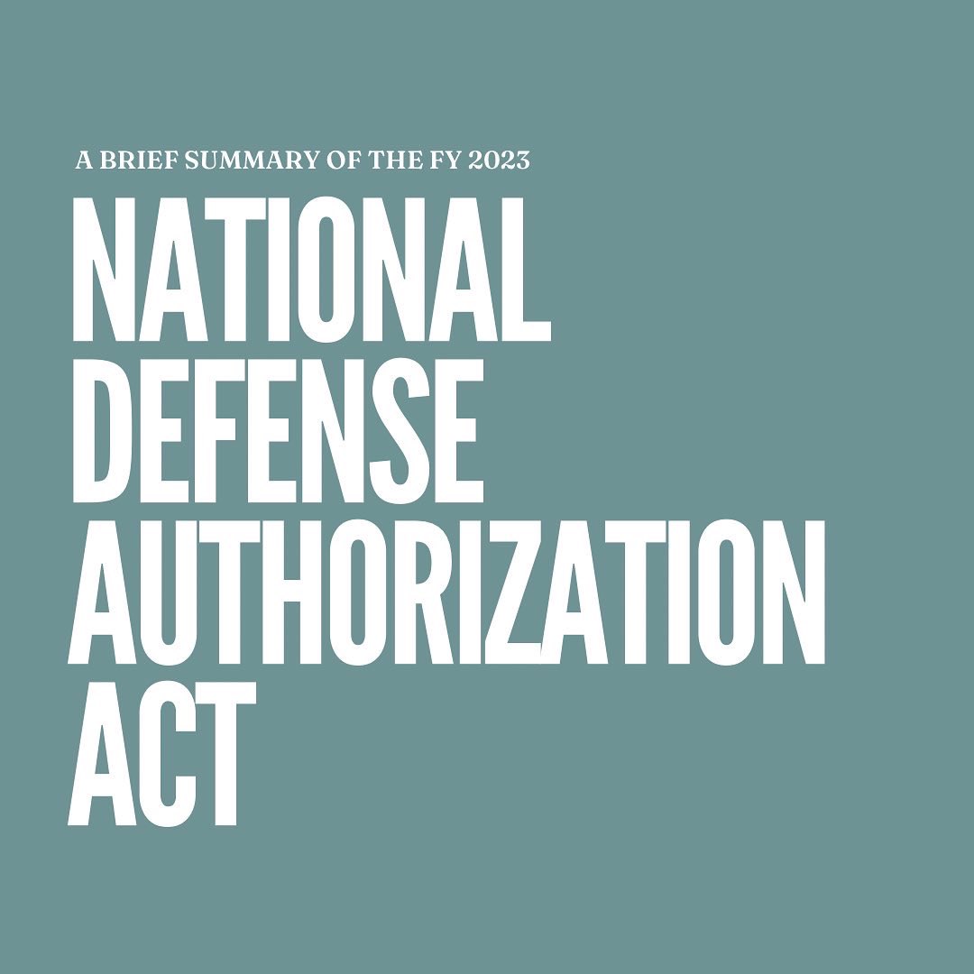 For the 62nd consecutive year, Congress compromised to pass the National Defense Authorization Act (NDAA). The document is 4408 pages. This summary is an oversimplification, to say the least. FY 2023 NDAA in a nutshell 🧵