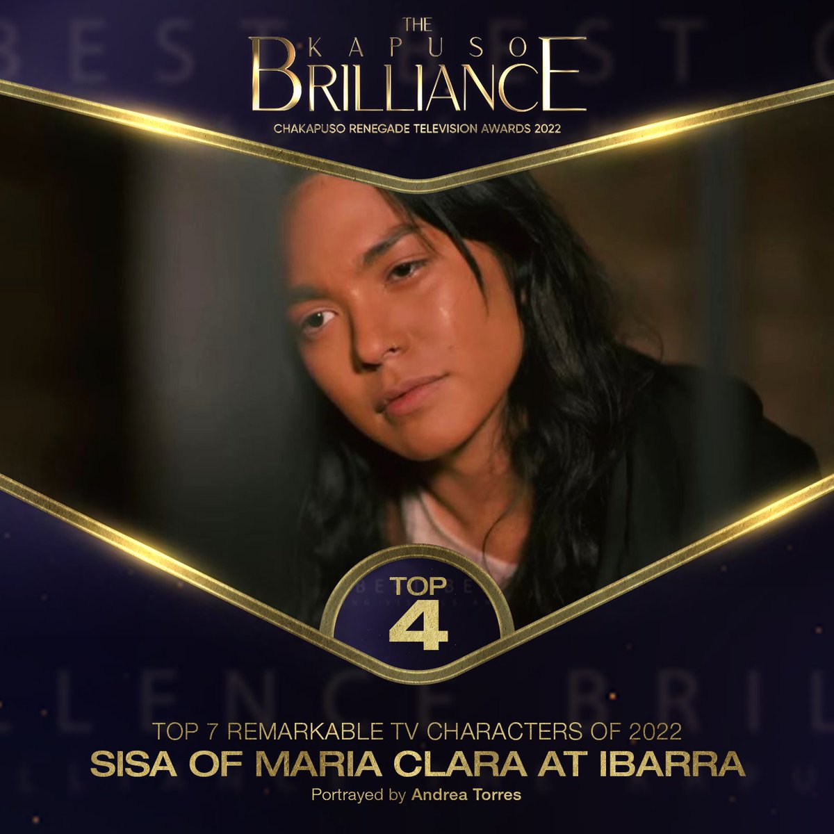 TOP 4: Sisa of #MariaClaraAtIbarra 

The iconic Sisa from Jose Rizal's novel made a modern-day comeback in the television series Maria Clara at Ibarra, and with @andreaetorres in the role, viewers enjoy every moment of it.