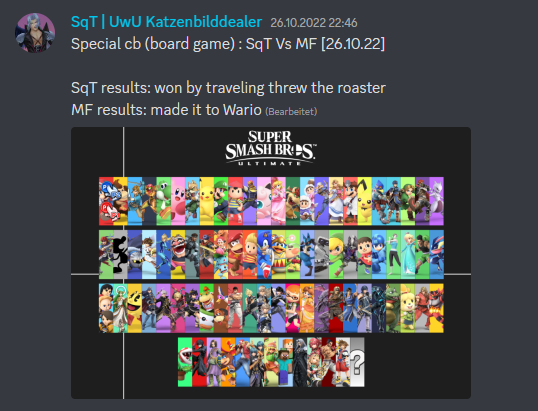 SquidTeam09's tweet photo. On the 26.10.22 (the birthday of our leader @astoxical) we had an Special CB against @MysticFateSSB!
The Crews had to fight with the hole roster!
SqT did it and won! https://t.co/TVWHA4JStf