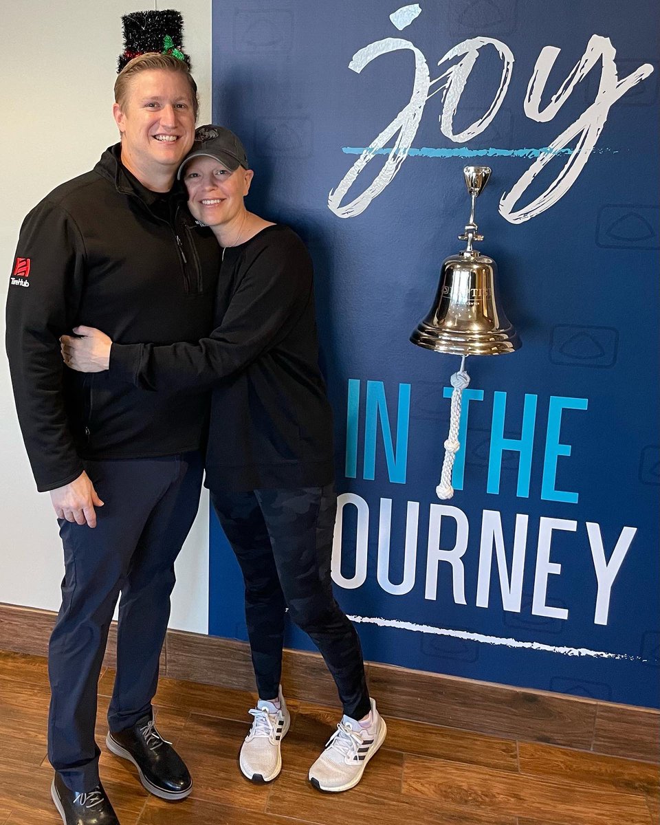 My wife got to ring the bell after 5 months of chemo,Woohoo! No more chemo. The journey isn’t over as there is surgery and more than likely radiation on the horizon. Just a reminder that everyone has there own struggle and there are amazing people out there. Cherish every moment!